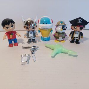 Ryan's World Collectible Toy Figures 9 pc. Lot